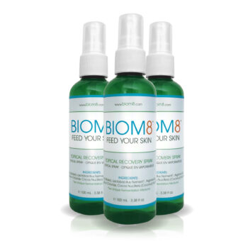 BIOM8 - Topical Recovery Spray - 3 Bottle View